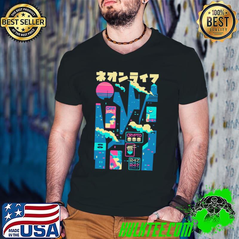 Downtown 2085 Off Workd Cryptp 247 by Gloopz Shirt