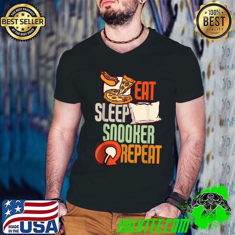 Eat Sleep Snooker Repeat - Snooker Player Pizza T-Shirt Guys V Neck Eat Sleep Snooker Repeat - Snooker Player Pizza T-Shirt Guys V Neck