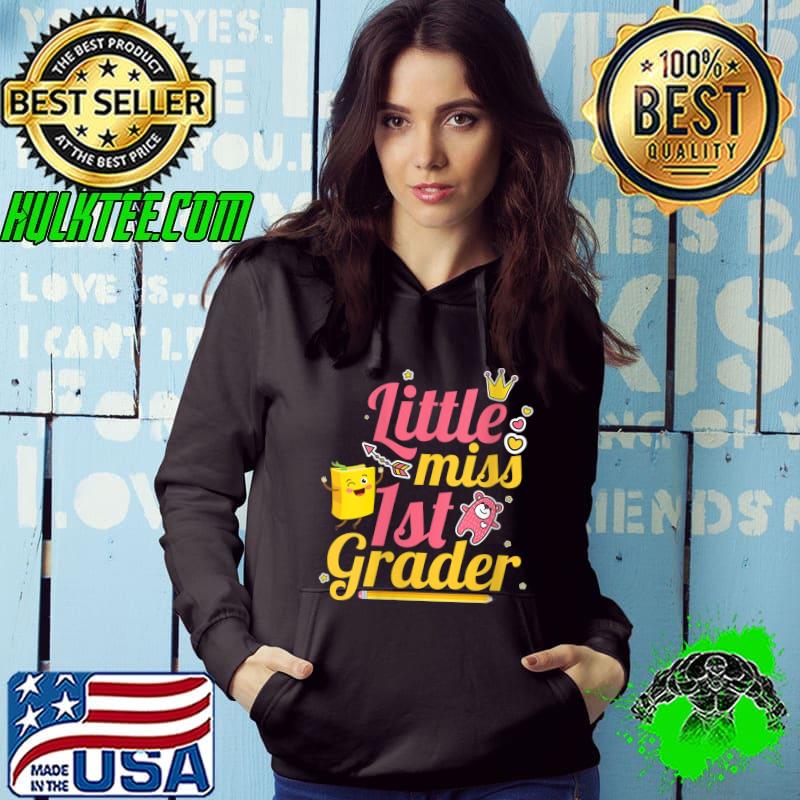 First Day Of School Little Miss 1st Grader Girls T-Shirt