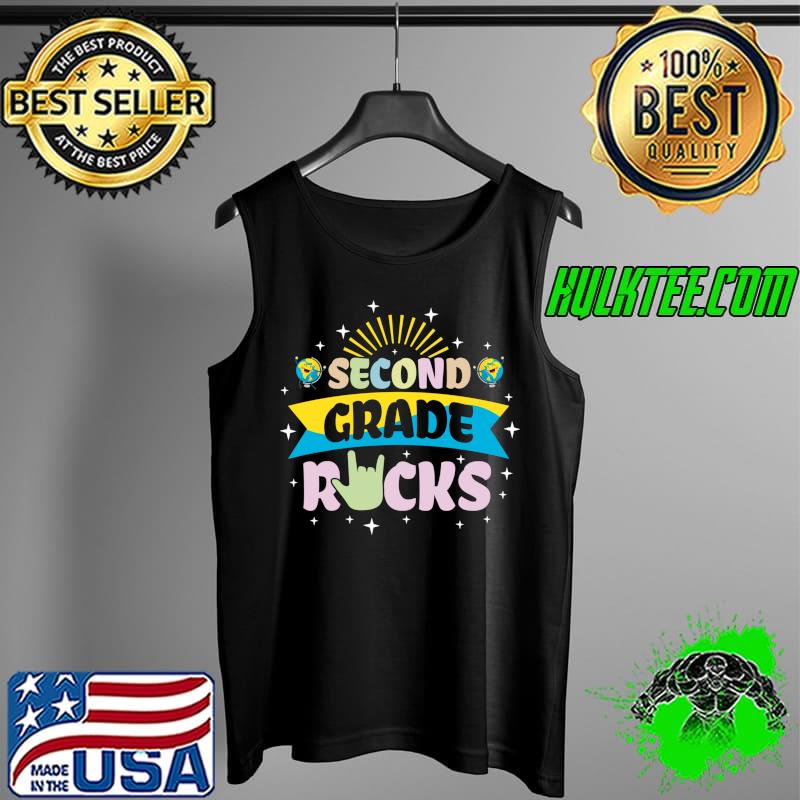 First Day Of School Second Grade Rocks Teacher T-Shirt Tank Top First Day Of School Second Grade Rocks Teacher T-Shirt Tank Top