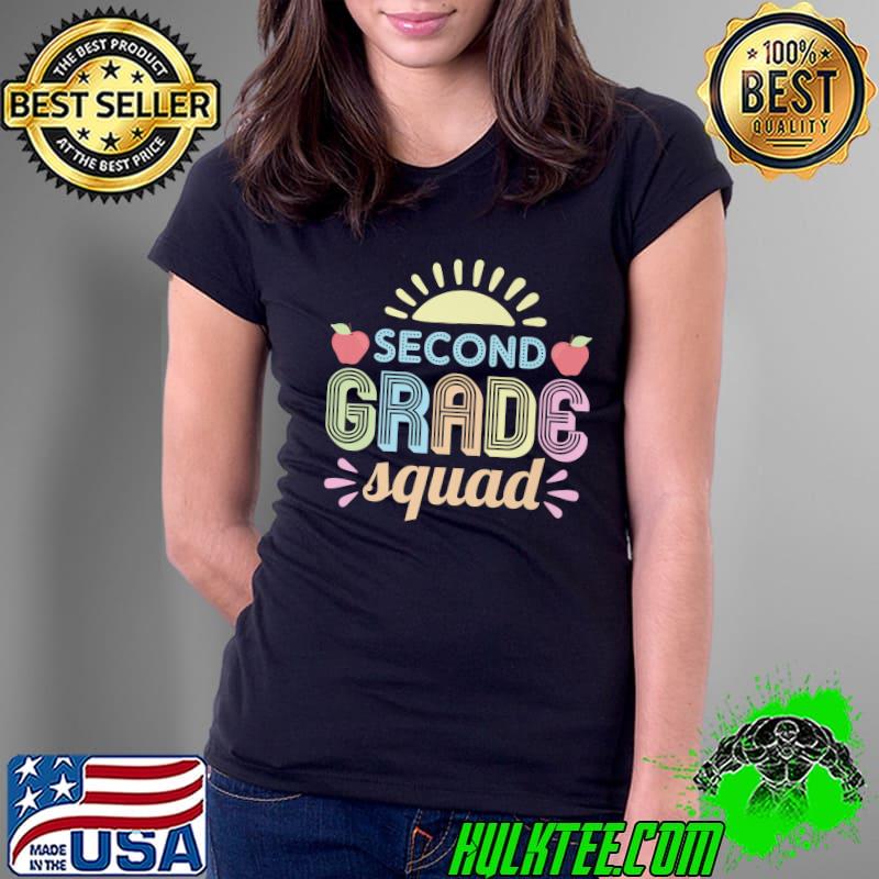 First Day Of School Second Grade Squad Teacher Premium T-Shirt Ladies Tee First Day Of School Second Grade Squad Teacher Premium T-Shirt Ladies Tee