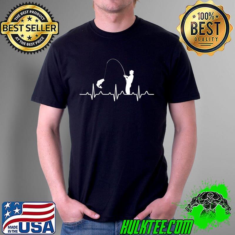 Fishing Heartbeat T-Shirt Unisex Fishing Heartbeat T-Shirt Unisex
