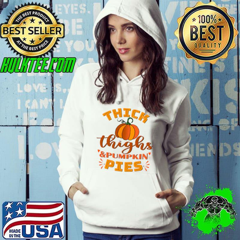 Friendsgiving Thighs and Pumpkin Thanksgiving Women T-Shirt