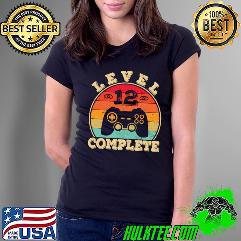 Funny 12th Wedding Anniversary 12 Years Married Man Level 12 T- Ladies Tee Funny 12th Wedding Anniversary 12 Years Married Man Level 12 T- Ladies Tee