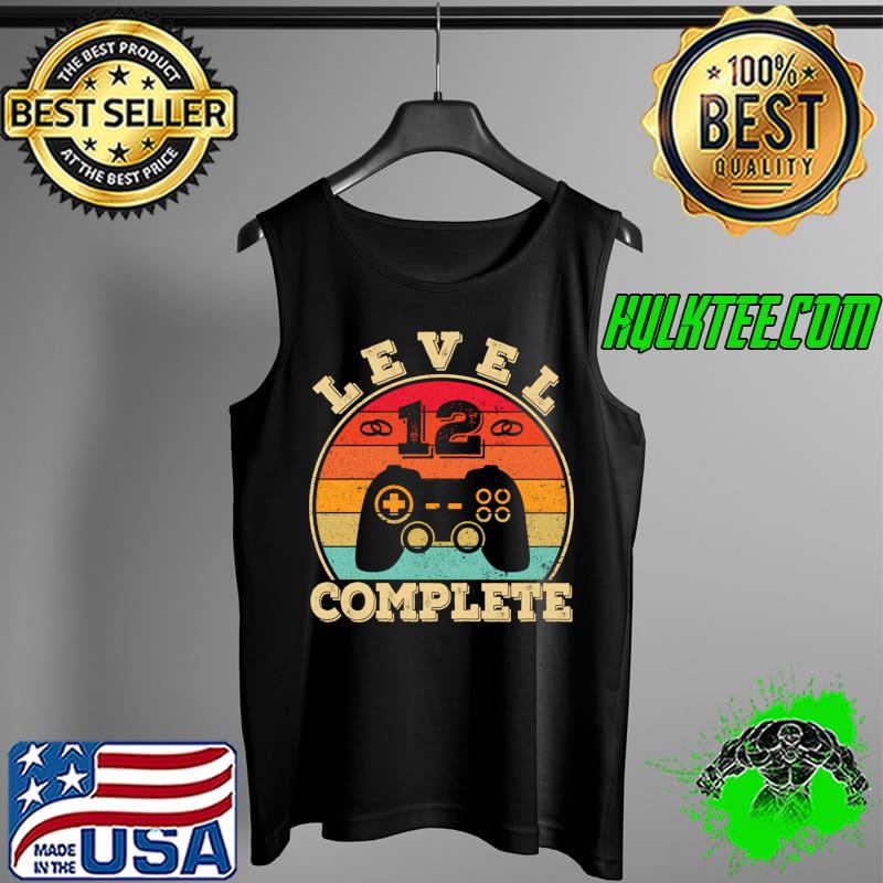 Funny 12th Wedding Anniversary 12 Years Married Man Level 12 T- Tank Top Funny 12th Wedding Anniversary 12 Years Married Man Level 12 T- Tank Top