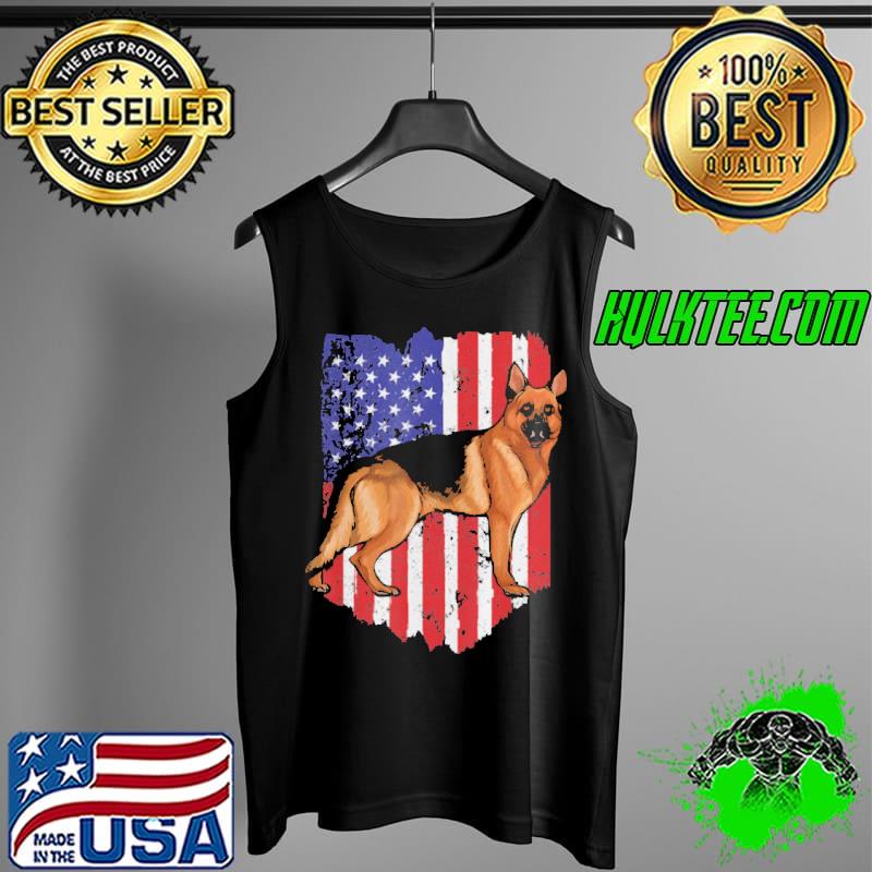 Funny American Flag German Shepherd 4th Of July USA Shirt Tank Top Funny American Flag German Shepherd 4th Of July USA Shirt Tank Top