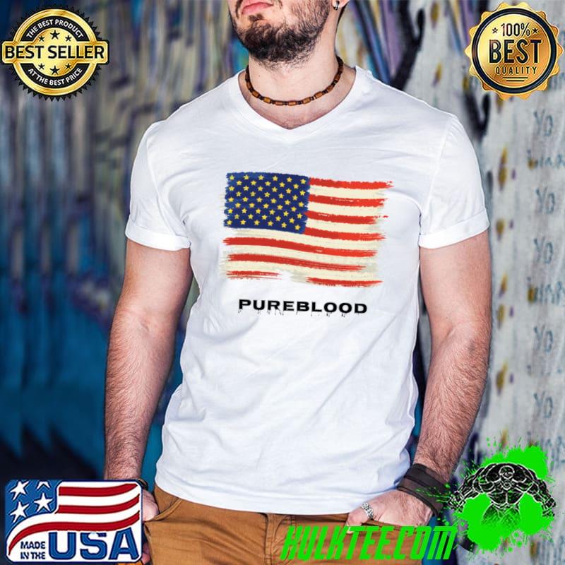 Funny american flag Pureblood T-shirt Funny american flag Pureblood T-shirt