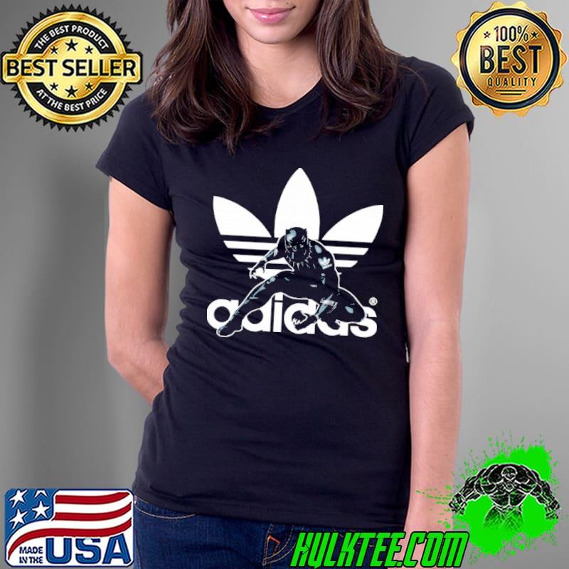 Funny black Panther Impossible Is Nothing Adidas Logo Mashup Shirt Ladies Tee Funny black Panther Impossible Is Nothing Adidas Logo Mashup Shirt Ladies Tee