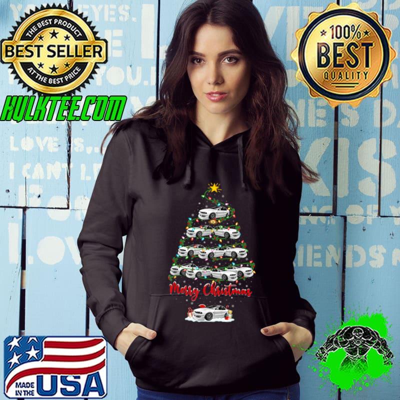Funny car Lover Xmas Lighting Matching Santa Car Christmas Tree T-Shirt Funny car Lover Xmas Lighting Matching Santa Car Christmas Tree T-Shirt