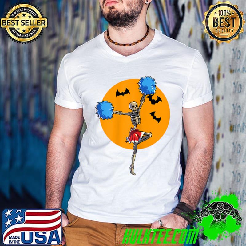 Funny cheerleading Skeleton Halloween Cheer Skeleton Cheerleader T-Shirt