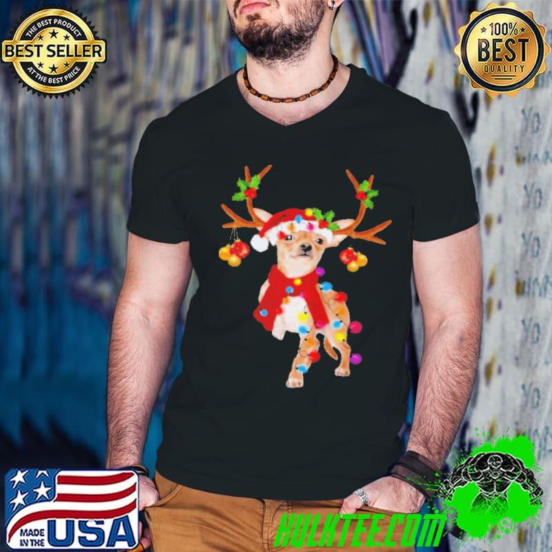Funny cHIHUAHUA GORGEOUS REINDEER MERRY CHRISTMAS 2021 SHIRT