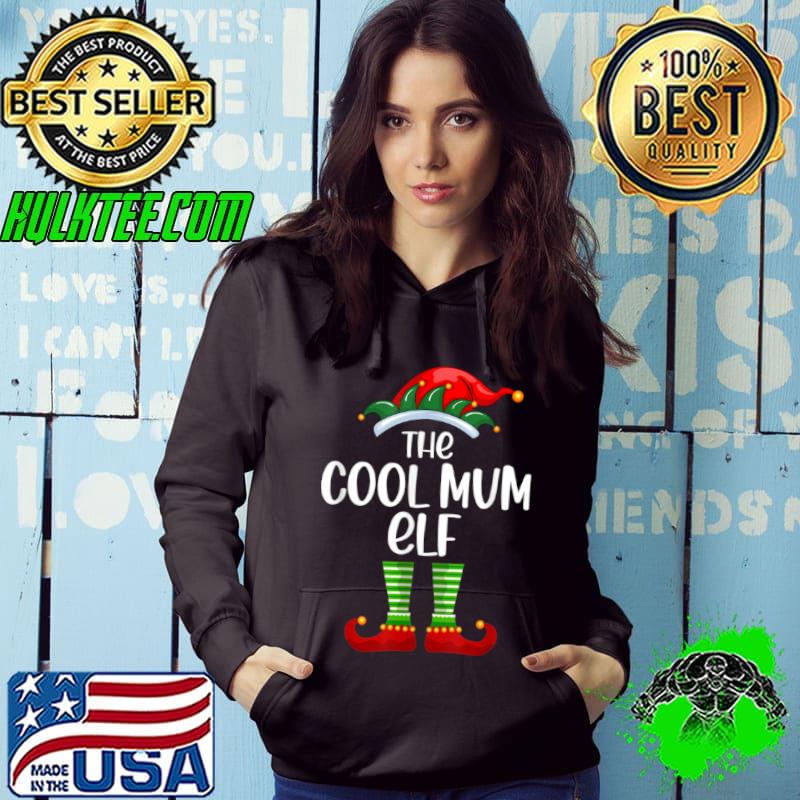 Funny Christmas Cool Mum Elf Funny Matching Family Xmas T Shirt