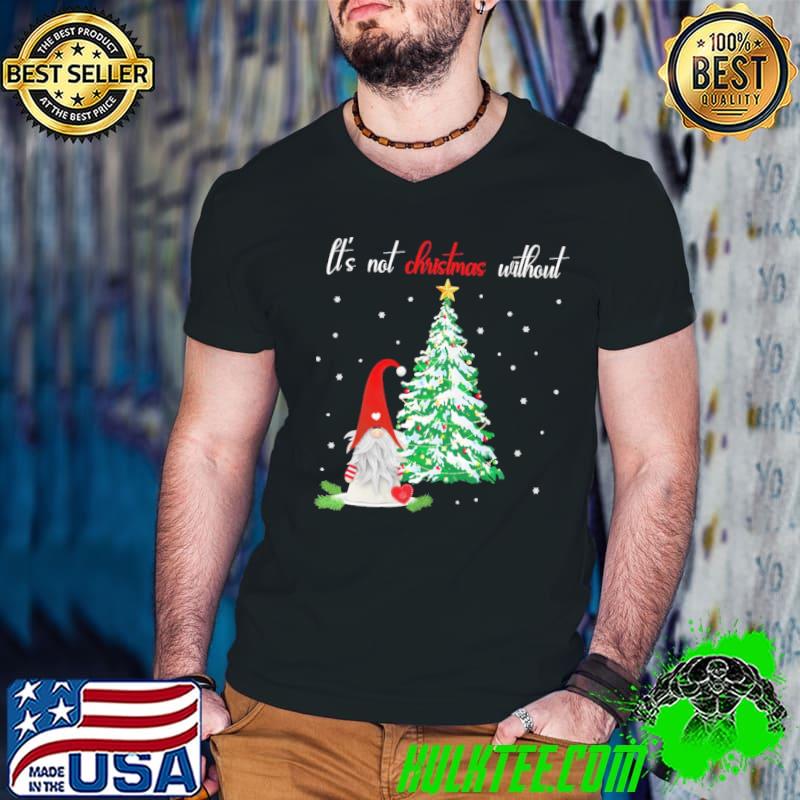Funny Christmas Tree Gnomes Unisex T-Shirt Guys V Neck Funny Christmas Tree Gnomes Unisex T-Shirt Guys V Neck