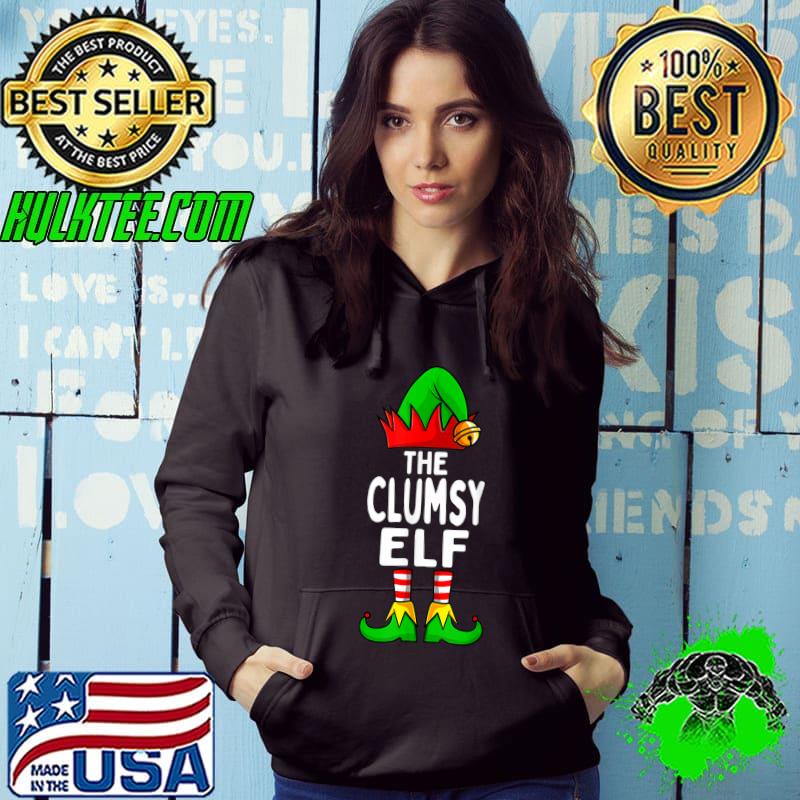 Funny Clumsy Elf Matching Family Group Christmas Party Pajama T-Shirt