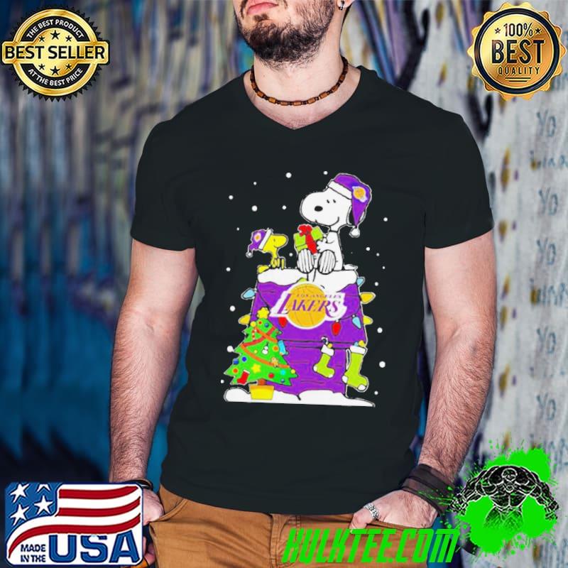 Funny Cute Snoopy Lakers Ugly Christmas Shirt Guys V Neck Funny Cute Snoopy Lakers Ugly Christmas Shirt Guys V Neck