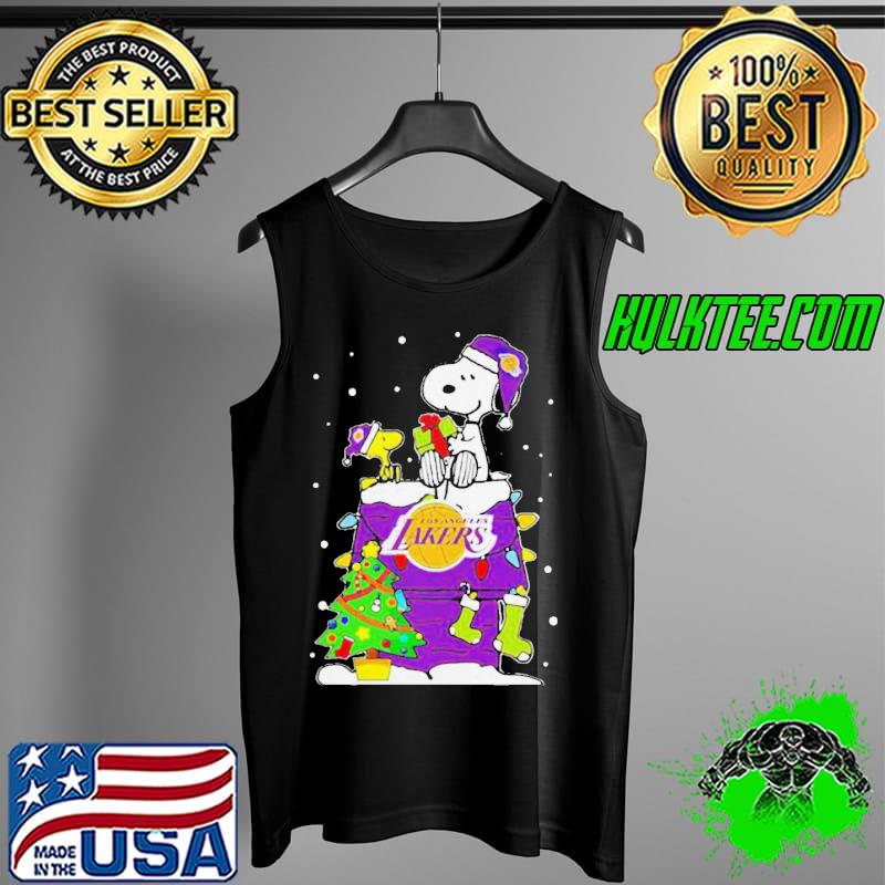 Funny Cute Snoopy Lakers Ugly Christmas Shirt Tank Top Funny Cute Snoopy Lakers Ugly Christmas Shirt Tank Top