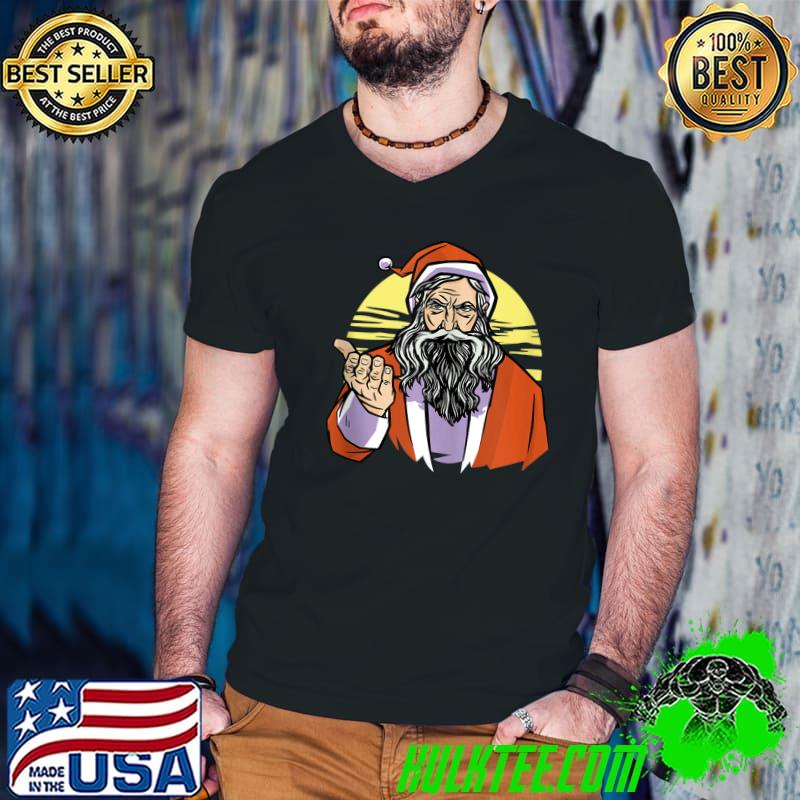 Funny dear Santa Claus Face Hand Blue Eyes T-s Guys V Neck Funny dear Santa Claus Face Hand Blue Eyes T-s Guys V Neck