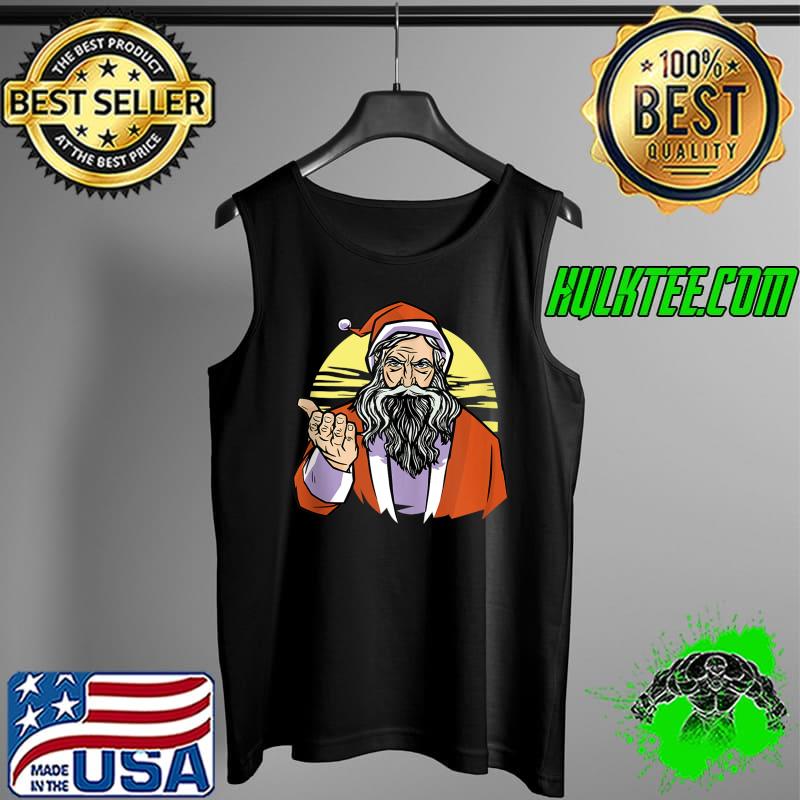 Funny dear Santa Claus Face Hand Blue Eyes T-s Tank Top Funny dear Santa Claus Face Hand Blue Eyes T-s Tank Top