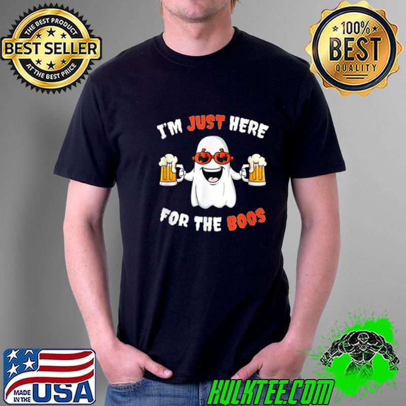 Funny Funny Halloween Tee I’m just here for the boos costume T Shirt Unisex Funny Funny Halloween Tee I’m just here for the boos costume T Shirt Unisex