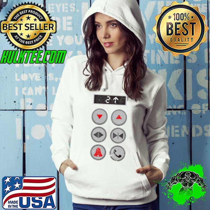 Funny girl Boy Loves Elevator Buttons Closure Elevator Mechanics T-shirt