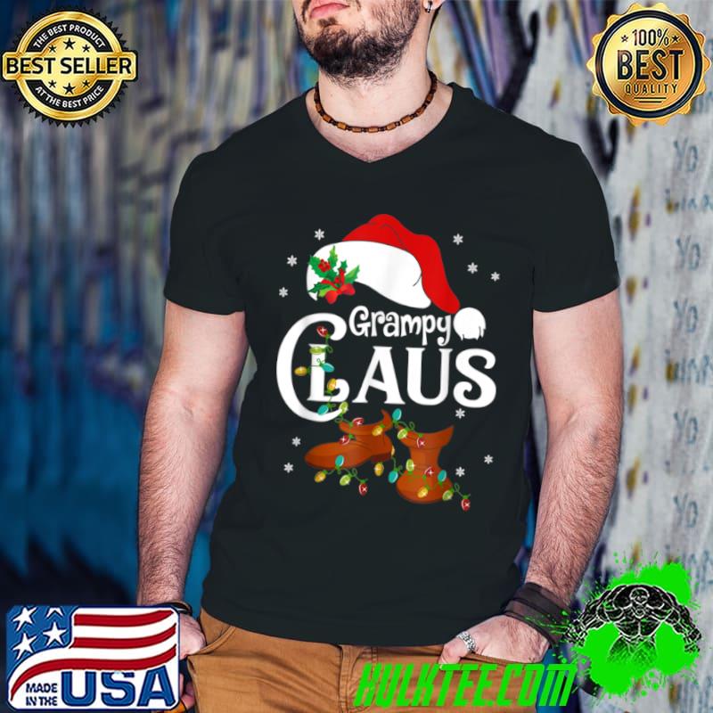 Funny Grampy Claus Shirt, Family Matching Grampy Claus Pajama T Shirt