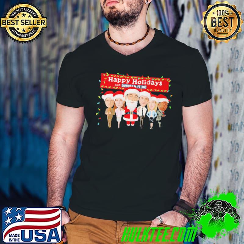 Funny hAPPY HOLIDAYS FROM DUNDER MIFFLIN CHRISTMAS SWEATER T-SHIRT