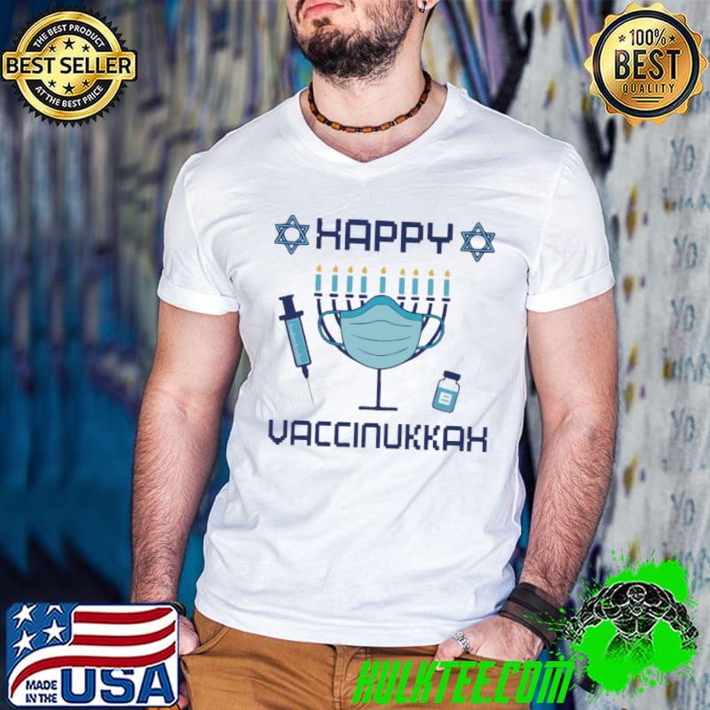 Funny Happy Vaccinukkah Mask Shirt