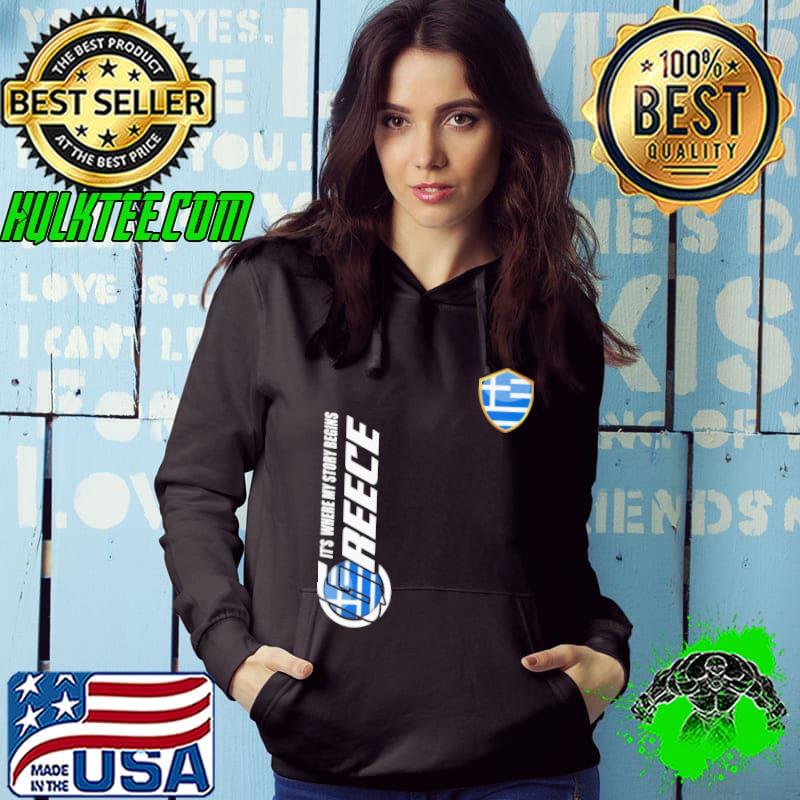 Funny Its where my story begins greece ds23 logo Hoodie Funny Its where my story begins greece ds23 logo Hoodie