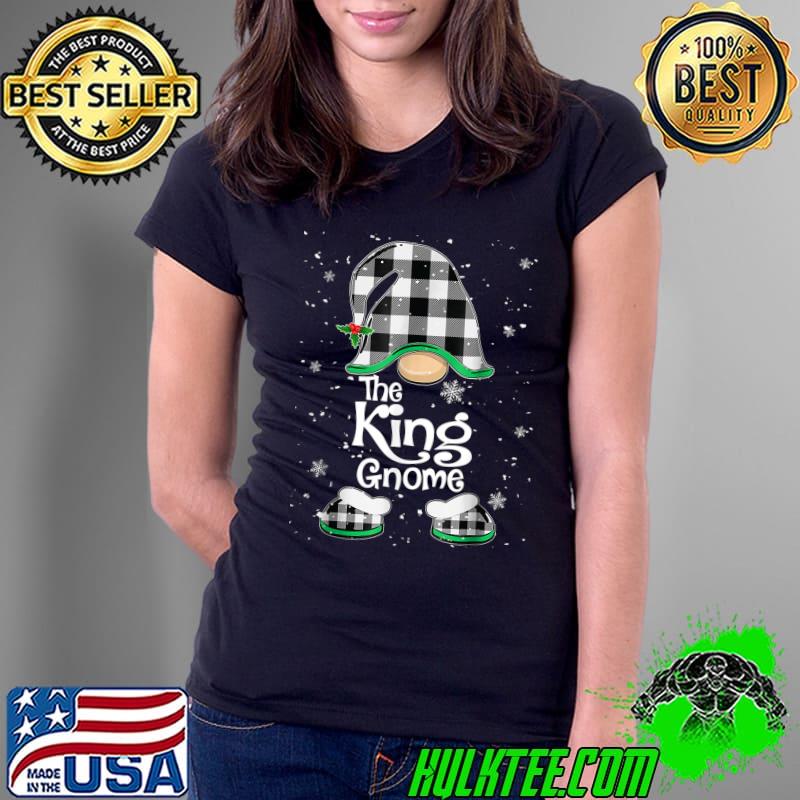 Funny King Gnome Buffalo Plaid Matching Christmas PJ Family T-Shirt Ladies Tee Funny King Gnome Buffalo Plaid Matching Christmas PJ Family T-Shirt Ladies Tee