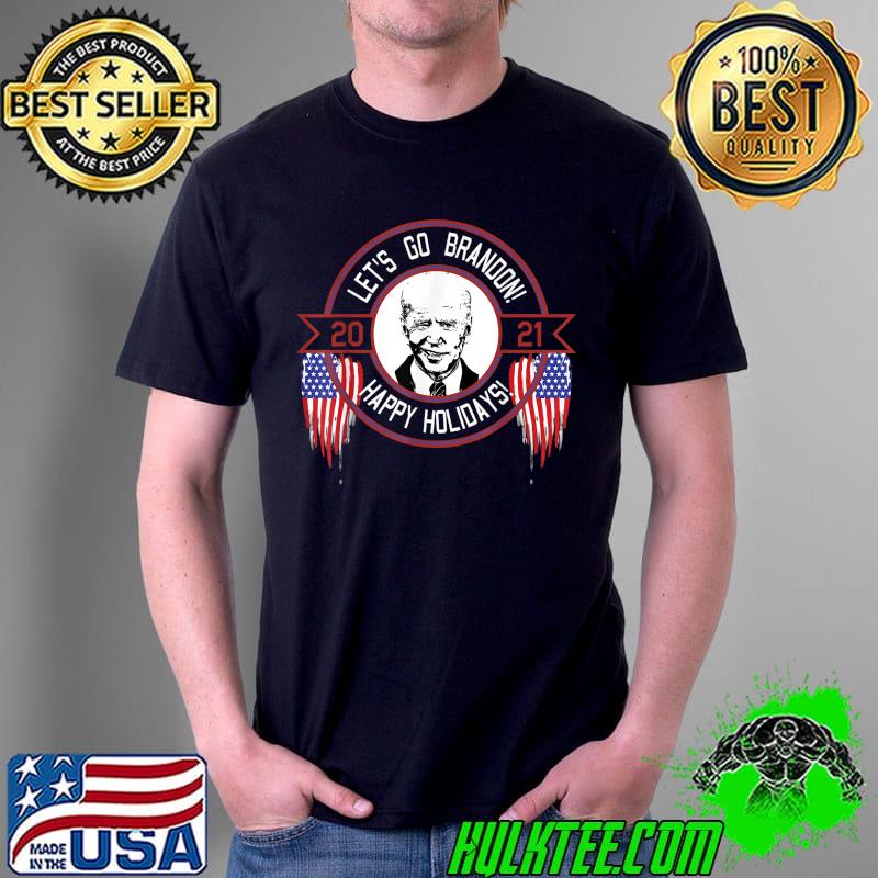 Funny lets Go Brandon Holidays Meme American Flag T-Shirt Unisex Funny lets Go Brandon Holidays Meme American Flag T-Shirt Unisex