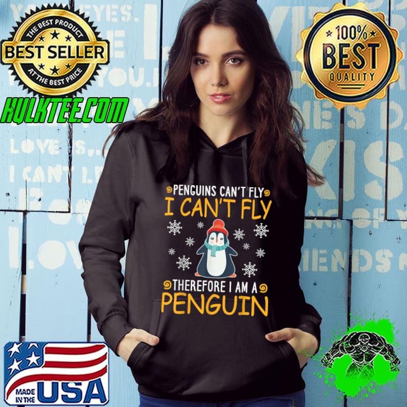 Funny Penguins Can't Fly Zoo Penguin Lover T-Shirt