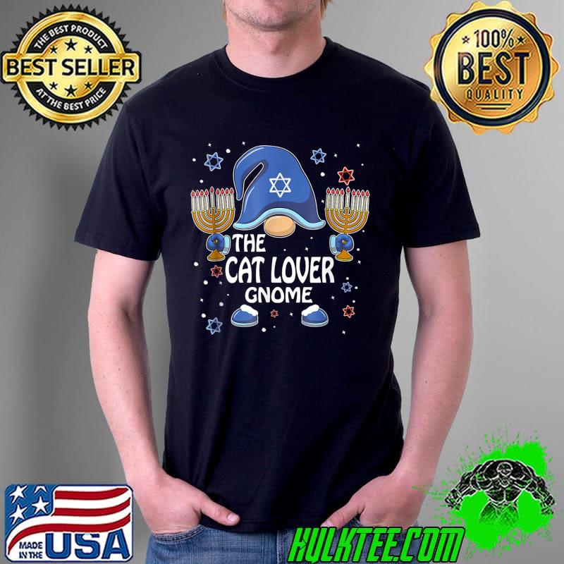 Funny the Cat Lover Gnome Hanukkah Matching Family Pajama T-Shirt Unisex Funny the Cat Lover Gnome Hanukkah Matching Family Pajama T-Shirt Unisex