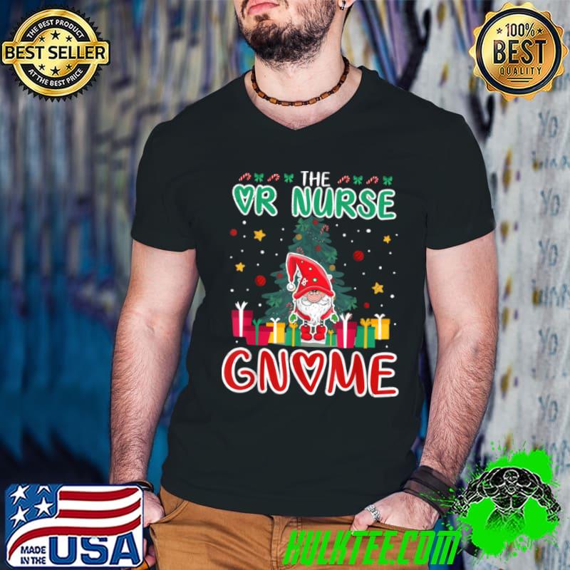 Funny The OR Nurse Gnome Xmas Tree Group Christmas Matching T Shirt