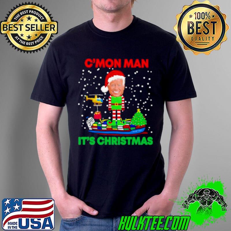 Funny Trump 2024 Santa Joe Biden C’mon man it’s Christmas Unisex Funny Trump 2024 Santa Joe Biden C’mon man it’s Christmas Unisex