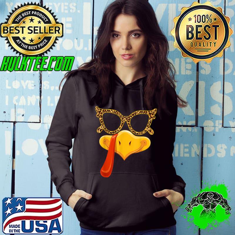 Funny Turkey Face Thanksgiving Family Outfits Leopard Sunglasses T Shirt Hoodie Funny Turkey Face Thanksgiving Family Outfits Leopard Sunglasses T Shirt Hoodie