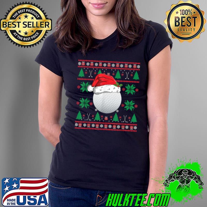 Funny Ugly Christmas Golf Shirt Golfer Golfing Ball Santa Pajama T Shirt Ladies Tee Funny Ugly Christmas Golf Shirt Golfer Golfing Ball Santa Pajama T Shirt Ladies Tee