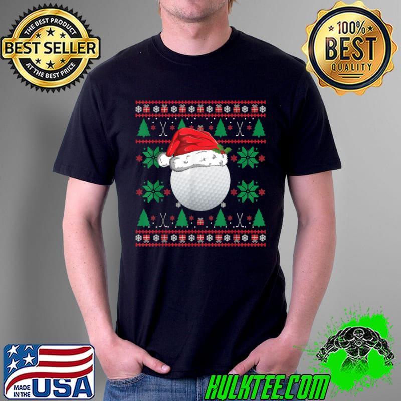 Funny Ugly Christmas Golf Shirt Golfer Golfing Ball Santa Pajama T Shirt Unisex Funny Ugly Christmas Golf Shirt Golfer Golfing Ball Santa Pajama T Shirt Unisex