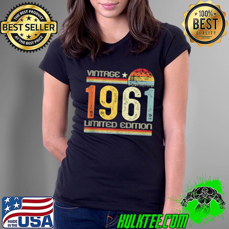 Funny Vintage 1961 Made in 1961 60th Birthday Shirt 60 Years Old T- Ladies Tee Funny Vintage 1961 Made in 1961 60th Birthday Shirt 60 Years Old T- Ladies Tee