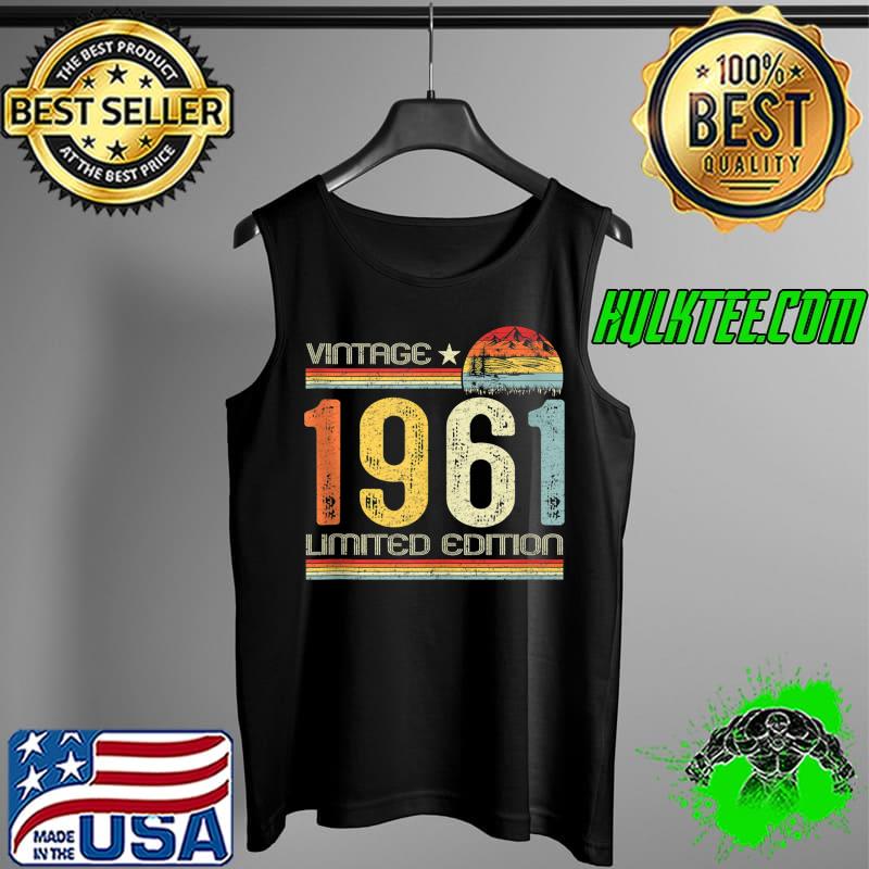 Funny Vintage 1961 Made in 1961 60th Birthday Shirt 60 Years Old T- Tank Top Funny Vintage 1961 Made in 1961 60th Birthday Shirt 60 Years Old T- Tank Top