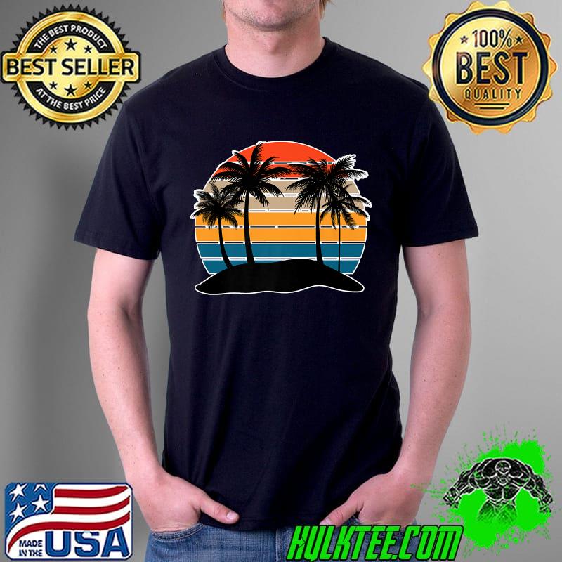 Funny vintage Beach Shirt Palm Trees Beach Chair Cool Premium T-Shirt Unisex Funny vintage Beach Shirt Palm Trees Beach Chair Cool Premium T-Shirt Unisex
