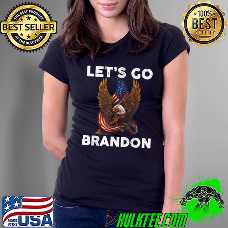 Funny Vintage Eagle American Flag Let’s Go Brandon Impeach Biden T Shirt Ladies Tee Funny Vintage Eagle American Flag Let’s Go Brandon Impeach Biden T Shirt Ladies Tee