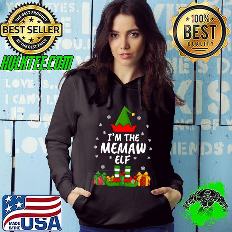Funny Xmas Family Matching Funny I'm The Memaw Elf Christmas T-shirt