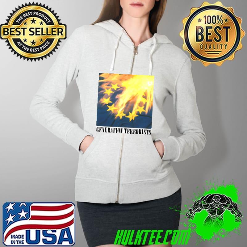 Generation Terrorists Manicstreet Prachers Rock Band Shirt Full Zip Hooded Generation Terrorists Manicstreet Prachers Rock Band Shirt Full Zip Hooded