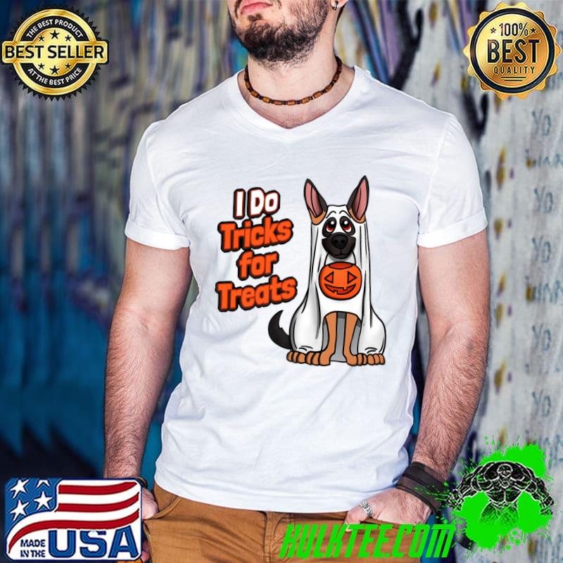 German Shepherd Halloween costume I do tricks for treats Premium T-Shirt