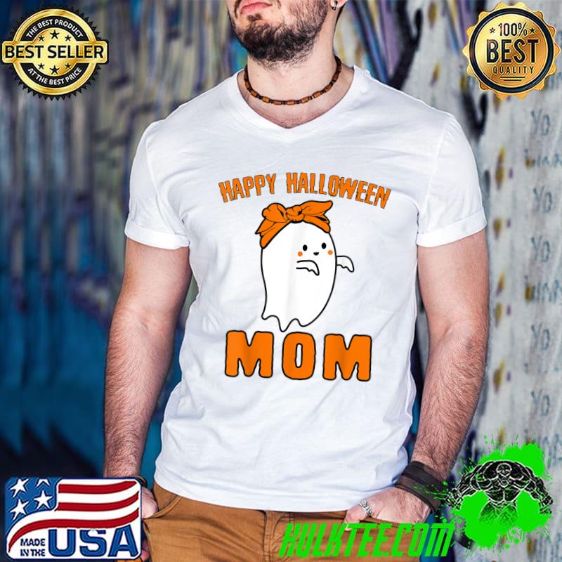 Ghost Mom Shirt Bandana Happy Halloween Family Ghost Boo T-Shirt
