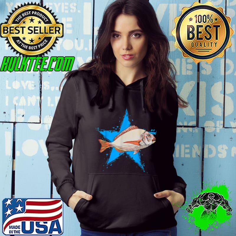 Goldbrasse Stern Design Fisch Star Goldbrassen Shirt