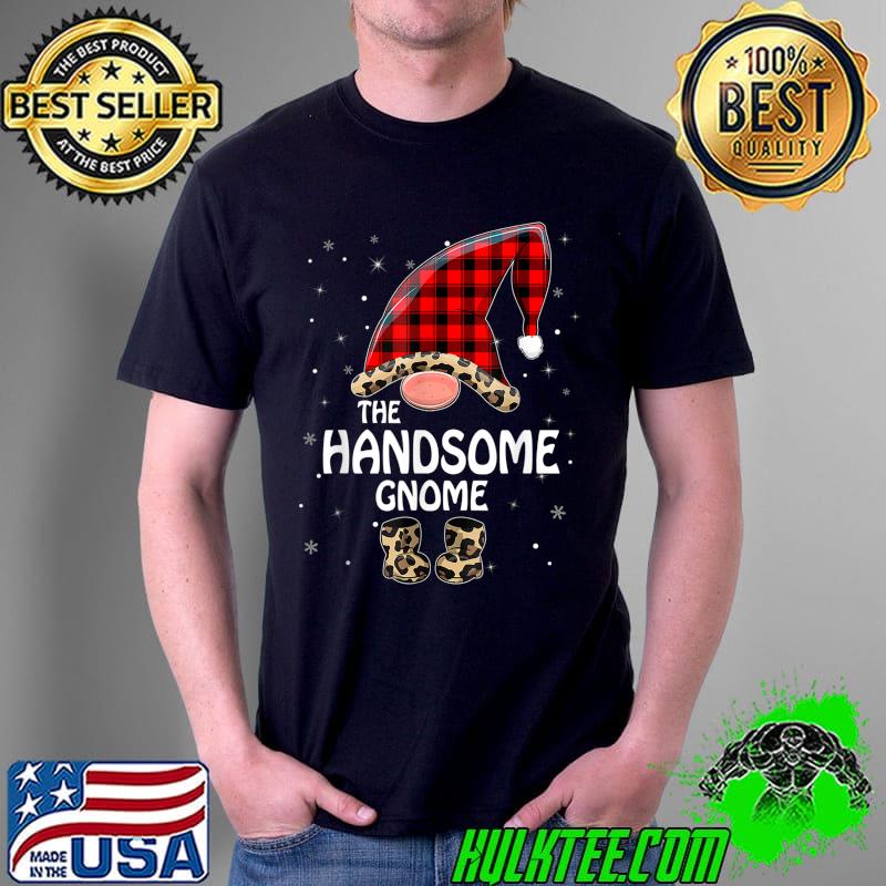 Handsome Gnome Buffalo Plaid Matching Family Christmas T-Shirt Unisex Handsome Gnome Buffalo Plaid Matching Family Christmas T-Shirt Unisex