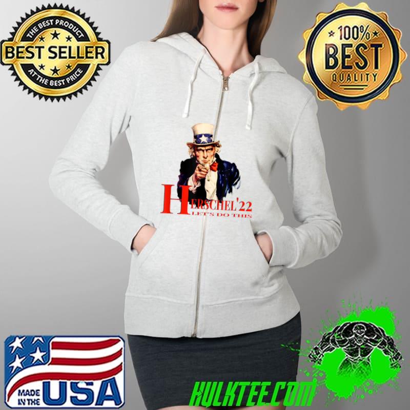 HERSCHEL '22 LET'S DO IT Conservative Patriotic T-Shirt Full Zip Hooded HERSCHEL '22 LET'S DO IT Conservative Patriotic T-Shirt Full Zip Hooded