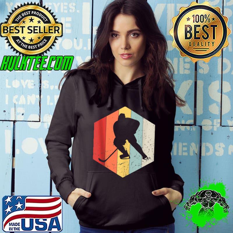 Hockey Sport Player Retro Vintage T-Shirt