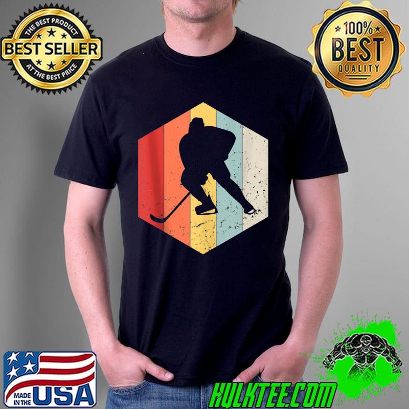 Hockey Sport Player Retro Vintage T-Shirt Unisex Hockey Sport Player Retro Vintage T-Shirt Unisex